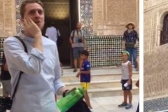 Siriani thërret ezanin në pallatin Alhambra në Andaluzi të Spanjës